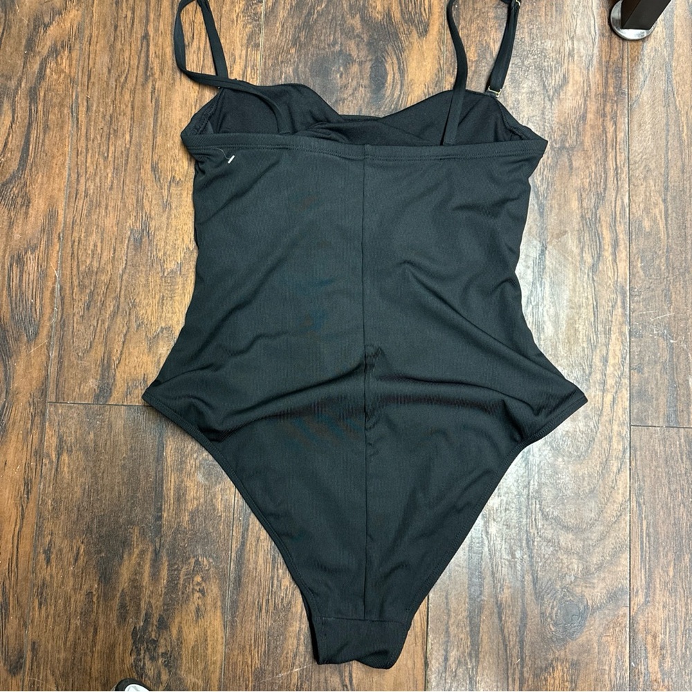 Shade & Shore Swimsuit Size XL Black Removable Adjustable Straps <<<291>>> - Picture 4 of 6